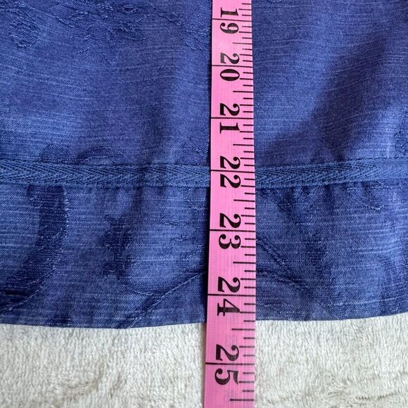 NWT Chicos Brocade Blazer Jacket Blue Sz X=Large Open Front Embroidered Ruffles - Picture 10 of 12